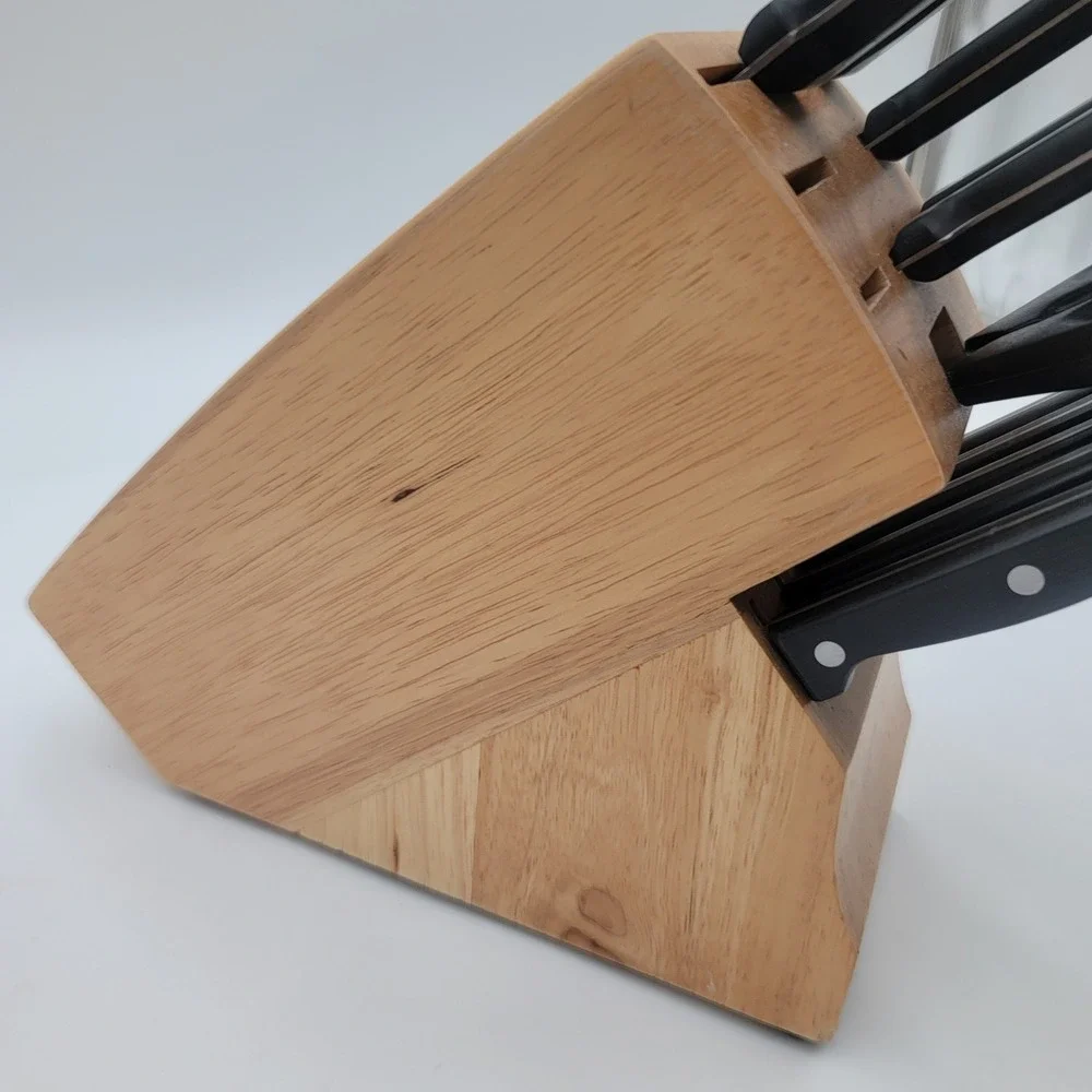 Chicago Cutlery 12 Piece Knife Block Set 5H17D Stainless Steel Black Handles